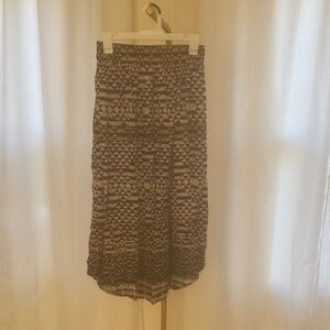 Chic Geometric Patterned Maxi Skirt